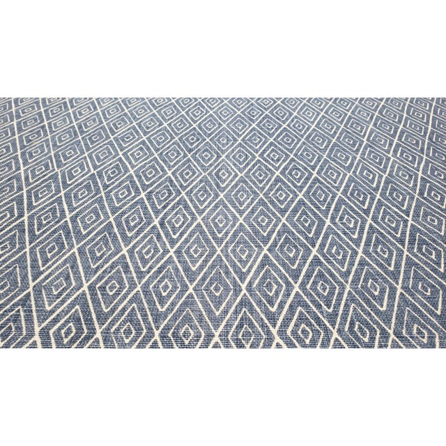 Peter Dunham atlas fabric: 5 yards available. DETAILS Content: 100% Linen Width: 53" Repeat: 5 3/4"H x 8 2/5"V DESCRIPTION...