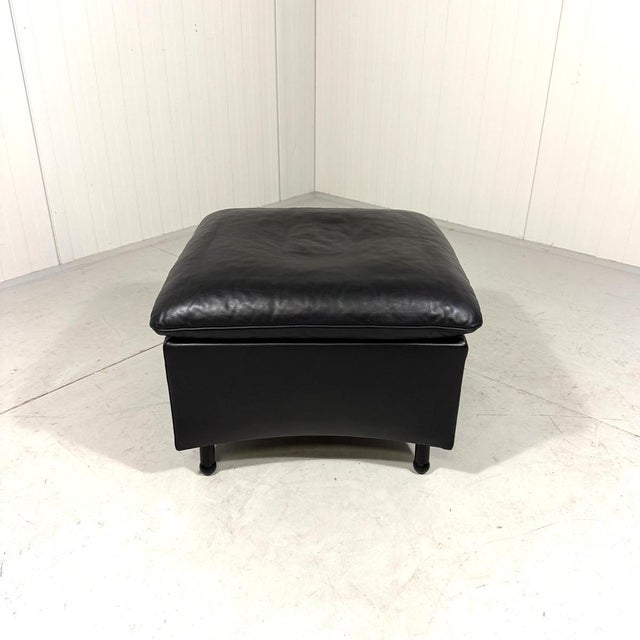 Black DS 23 Footstool by Franz-Josef Schulte from de Sede, 1980s For Sale - Image 8 of 12