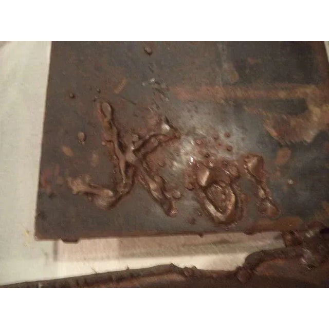 Copper Brutalist House Wall Sculpture For Sale - Image 8 of 12
