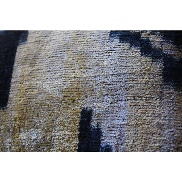 Contemporary Contemporary Velvet Ikat Bohemian Throw Pillow For Sale - Image 3 of 10