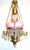 Antique French Brass and Glass Bead Oil Lamp from Unbekannt, 1890s, in Very Good conditions. Designed 1890 to 1919 I have...