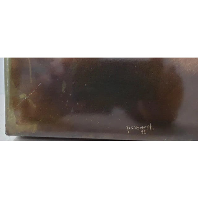 Mid-Century Modern Silvio Giovenetti (20th C.) Mid Century Modern Abstract Acid Etched Stainless Steel C.1971 For Sale - Image 3 of 9