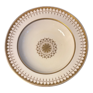 Antique Minton’s for Davis Collamore of New York. Gilded Porcelain Soup Bowls - Set of 6