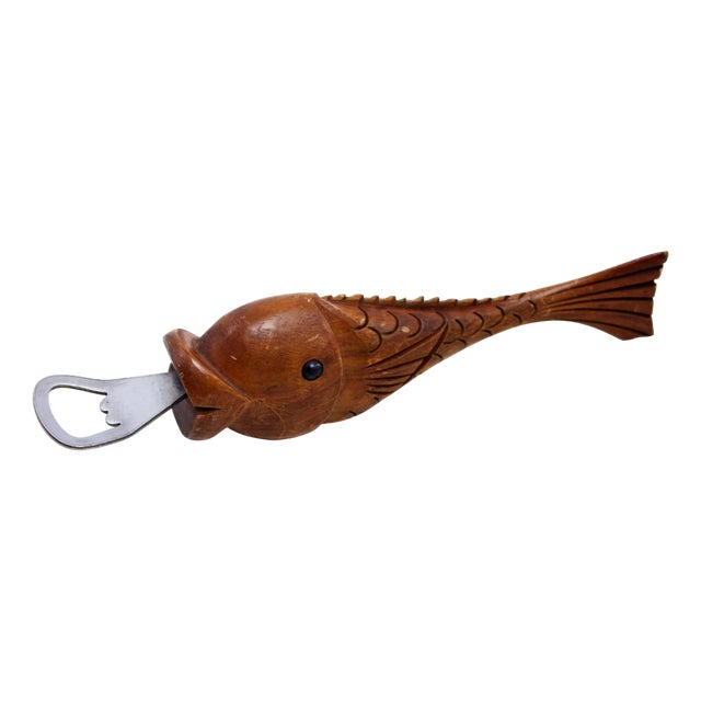 French Wood Bottle Opener, 1960s For Sale