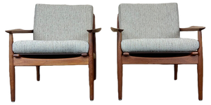 Set of Vintage Teak Armchairs by Svend Aage Eriksen for Glostrup, 1970s