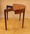 Neoclassical Demi-Lune Table with Green Leather Top, 1940s For Sale - Image 10 of 13