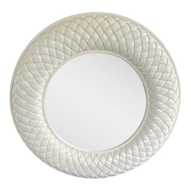 1960s Large Round Mirror by Windsor Art & Mirror Company For Sale