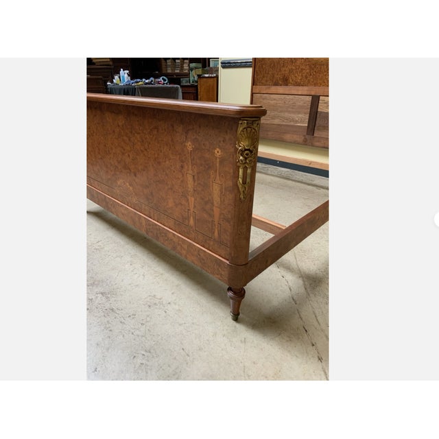 Age: circa 1900 Wood type: veneered burl wood with precious wood inlays Condition: very good, meticulously maintained,...