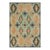 Wonderful Tan Beige Color With Flowery and Oval Patters Desing Antique American Hooked Rug For Sale