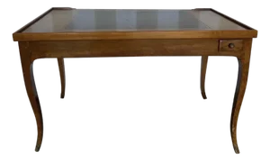 Fine 18th Century French Games Table With Removable Leathertop Writing Desk