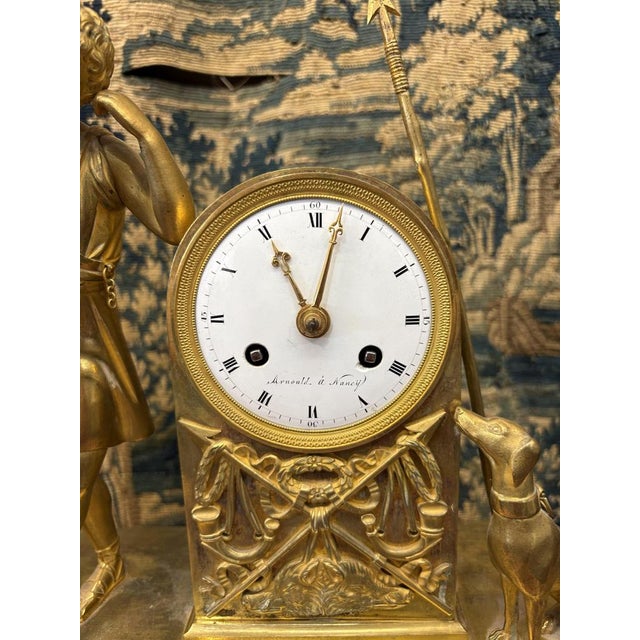 Traditional Antique Empire Melancholy Love Pendulum, 1810 For Sale - Image 3 of 8