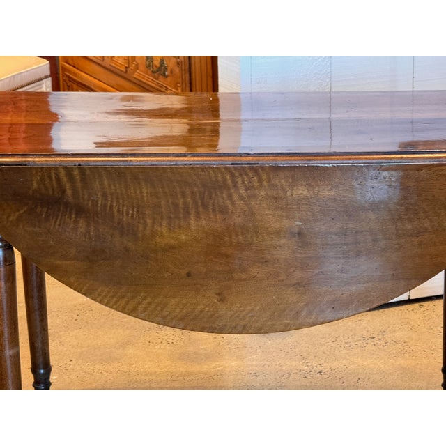 Wood 19th Century French Drop Leaf Table For Sale - Image 7 of 12