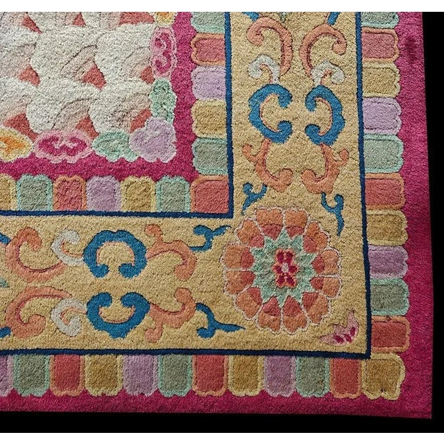 1920s Chinese Art Deco Dragon Carpet ( 8'8" x 11'9" - 264 x 358 ) For Sale - Image 4 of 12