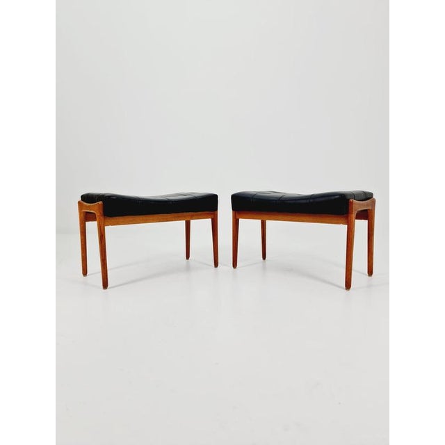 1 of 2 Mid century modern danish ottoman/stool for Bröderna Anderssons 1960s Made in Denmark Measurements: Height: 40 cm...
