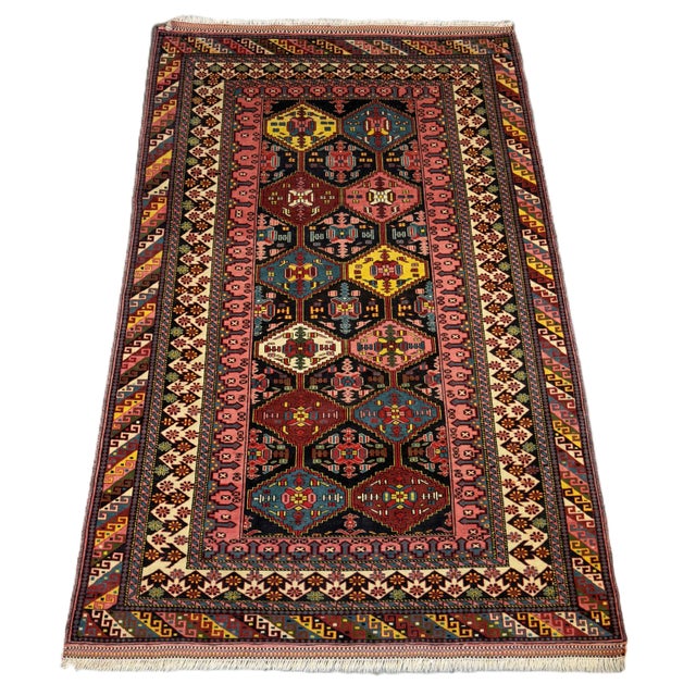 Yalameh Rug with Geometric Pattern For Sale - Image 11 of 11