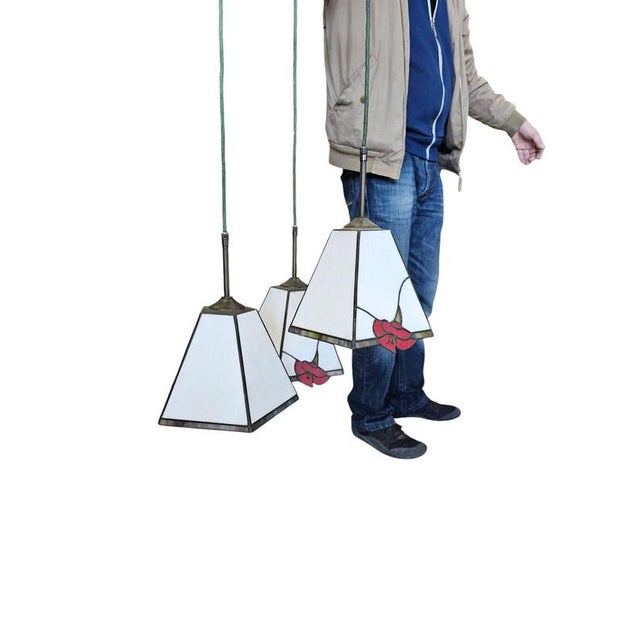 Art Deco Pendants with Glass Shades For Sale - Image 12 of 13