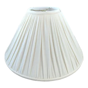 Gather Pleat White Lamp Shade