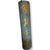 Antique Oriental Sculpture of Painted carved Wood Column with calligraphic inscript in gold.