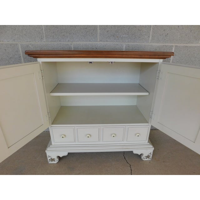 Ethan Allen American Traditional Console Chest & Mirror 149216 Chairish