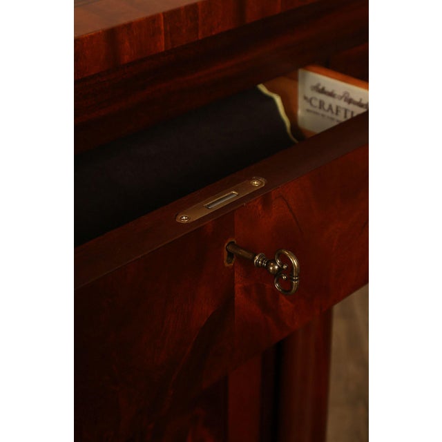 Wood Craftique Sheraton Style Mahogany Sideboard For Sale - Image 7 of 18