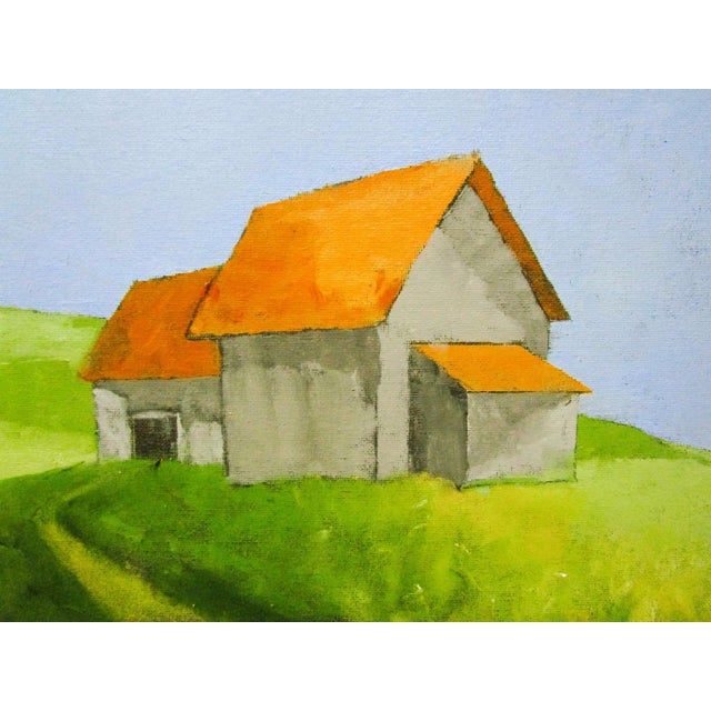 Hollister Barns, Lynne French California landscape oil painting. The signed original painting measures 11x14 on prepared,...