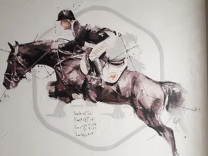 Jumping Horse, 1990s, Oil on Canvas