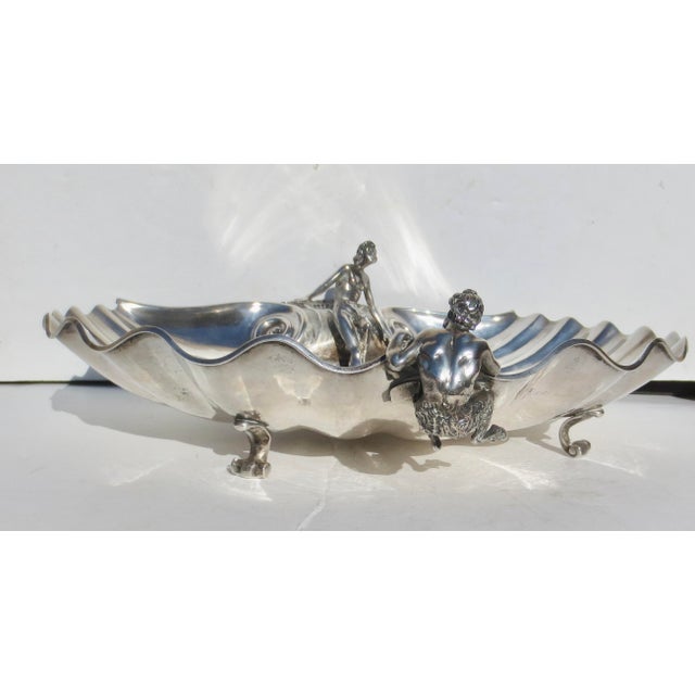 Italian 800 Silver Centerbowl Circa 1930s For Sale - Image 4 of 12