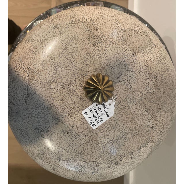 Maitland - Smith Vintage Maitland-Smith Faux Travertine Decorative Box With Brass Handle For Sale - Image 4 of 4
