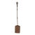 Antique 18th Century Wrought Iron Turned Brass English Fireplace Shovel Tool 18 For Sale