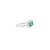 Not Yet Made - Made To Order Natural Three Stone Emerald Halo Diamond Wedding Ring Size 7 in 14k White Gold For Sale - Image 5 of 13