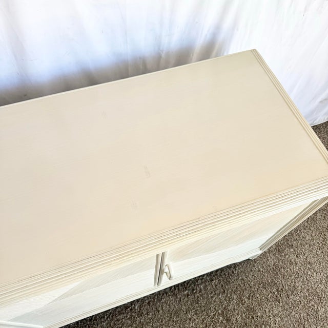 Boho Chic Boho Chic Wavy Pencil Reed Credenza For Sale - Image 3 of 10