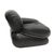 Set of Italian Model Okay Lounge Chairs in Black Leather and Steel by Adriano Piazzesi For Sale - Image 6 of 8