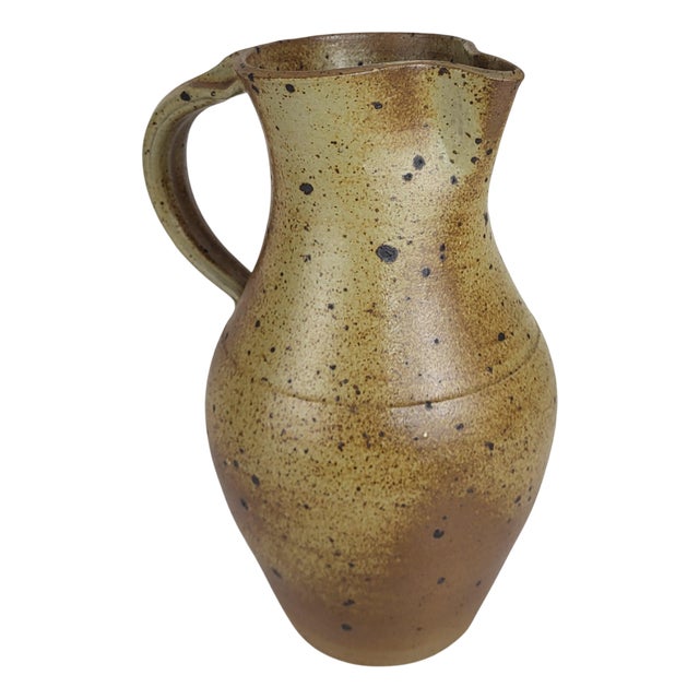 Pyrite Stoneware Pitcher by Charles Gaudry For Sale