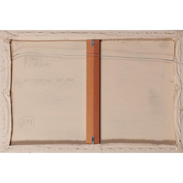 Bernd Haussmann, German American Neo Abstract Expressionist Contemporary Oil Painting Mixed Media, 2001 For Sale In Miami - Image 6 of 11