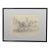 French School 1840 Antique Pencil Drawing of a Coastal Village and Fishing Boats For Sale