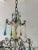 French Rainbow Pastel Confetti Candy Colors Opaline Drops Chandelier, Circa 1920 For Sale - Image 6 of 12