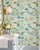 Mahjong Garden Party Toile Grasscloth Wallpaper by House Party | 6 Yards For Sale In Charlotte - Image 6 of 14