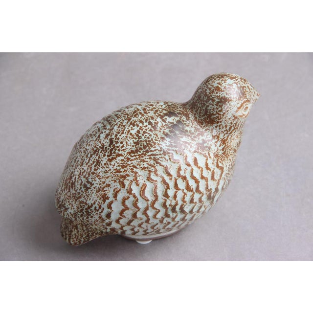 Partridge with Grey-Brown Glaze from Dagnæs Keramik, 1950s For Sale - Image 4 of 6