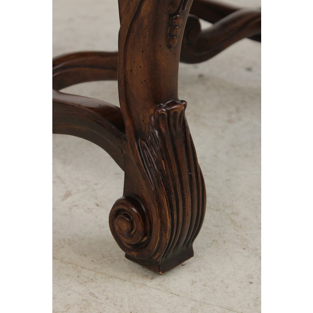 Set of 8 Henredon Walnut Finish Dining Chairs For Sale - Image 11 of 18
