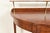 Wood Baker Furniture Federal Banded Mahogany Demilune Console Table or Entry Table For Sale - Image 7 of 13