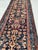 Blue PLUSH FULL PILE Long & Narrow Antique Runner Rug 2.6 x 17 For Sale - Image 8 of 16