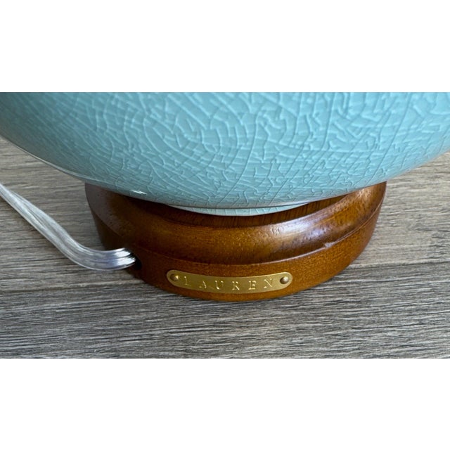 Ceramic Ralph Lauren Celadon Ceramic Table Lamp For Sale - Image 7 of 11