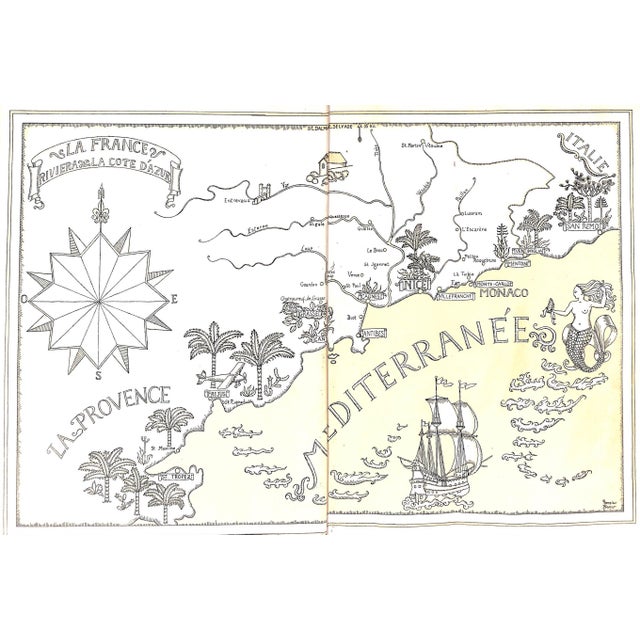 "French Riviera Villages" Book 1938 Thompson, Virginia For Sale - Image 12 of 12