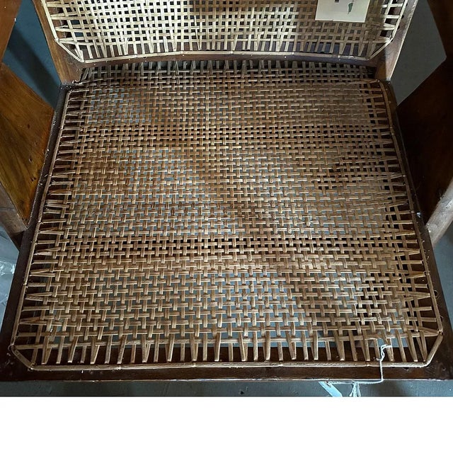 1950s 1950s Vintage Pierre Jeanneret Teak Conference Chair For Sale - Image 5 of 11