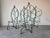 Mid-Century Modern 1991 Carlos Alves Sculptural Handmade Mosaic and Metal Leaf Motif Dining Set of 5 For Sale - Image 3 of 12