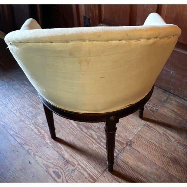 Traditional Early 20th Century Regency-Style Swivel Make-Up Chair For Sale - Image 3 of 6