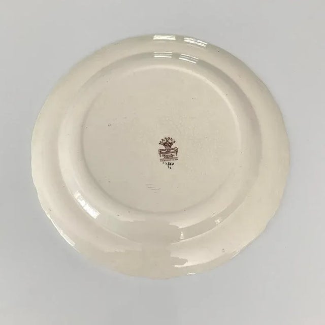 1940s 1940s Mason's "Manchu" Brown Transferware Round Platter For Sale - Image 5 of 6