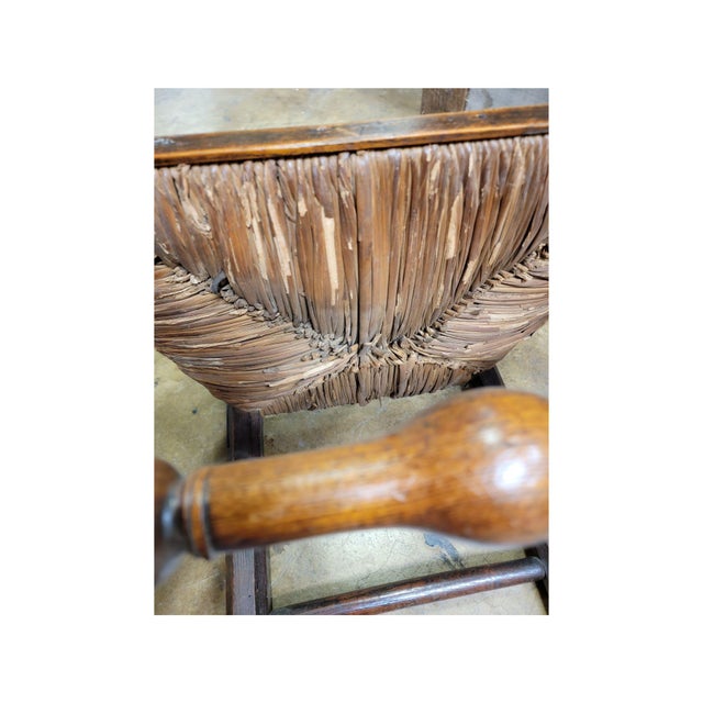 A Pair of Late 18th Century Lincolnshire Ladder Back Side Chairs For Sale - Image 4 of 8