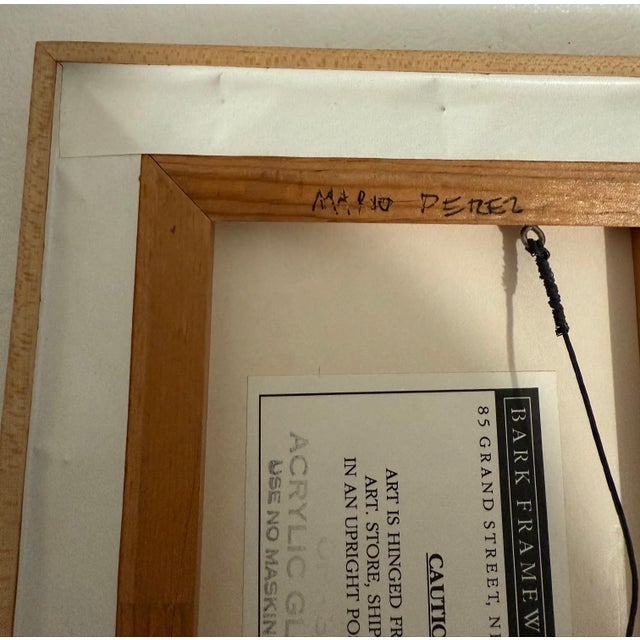 Mario Perez, Latin American Art Ink Drawing Mario Perez Nachimiento Argentina Modernist For Sale - Image 4 of 7