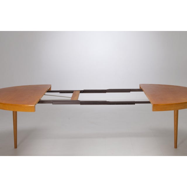 Beige Dining Table by Severin Hansen for Haslev Møbelsnedkeri, 1975 For Sale - Image 8 of 12